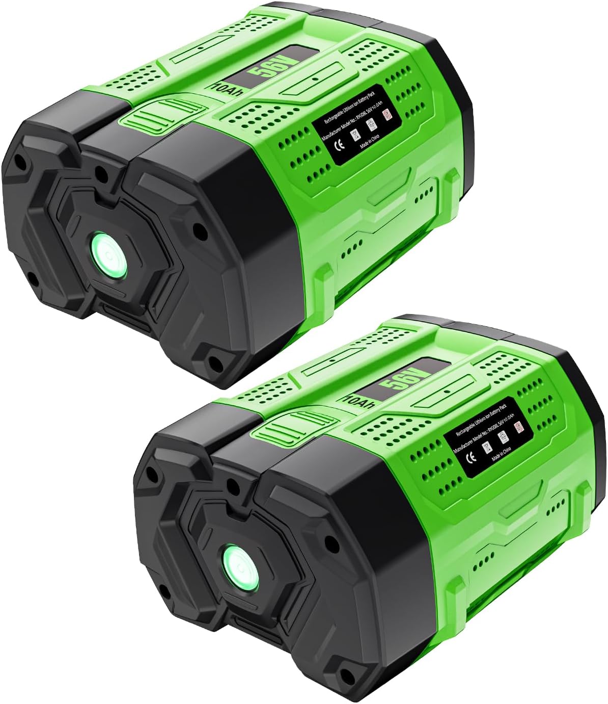 HOCHSTERN 2Pack 10.0Ah Replacement for EGO 56V Battery Compatible with EGO 56 Volt Lithium-Ion Battery Power Tools