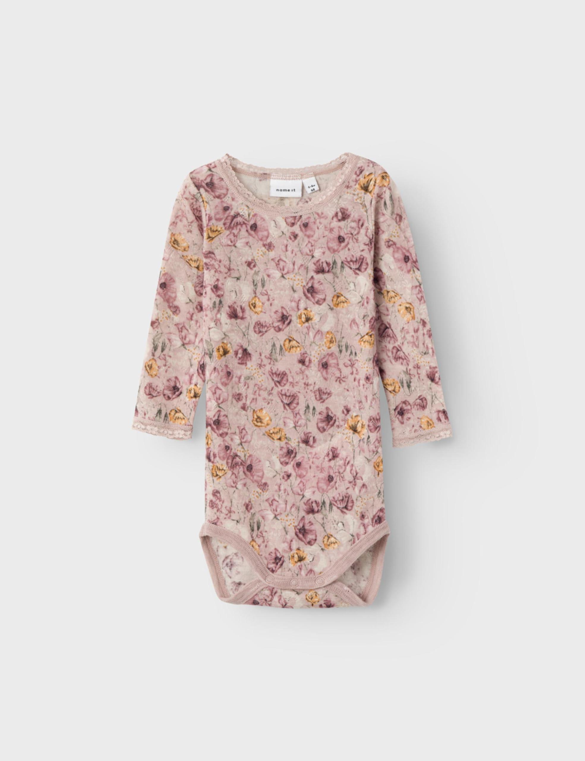 NAME IT Body niemowlęce Niemowlęta - dziewczynki Nbfwang Wool Needle Ls Body Noos Xxiii