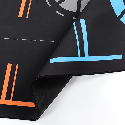 Miniatura 9 de MooBreeze Basketball Footstep Training Mat, Non Slip Sports Auxiliary Props Silent Improve Skills Rubber Home Training