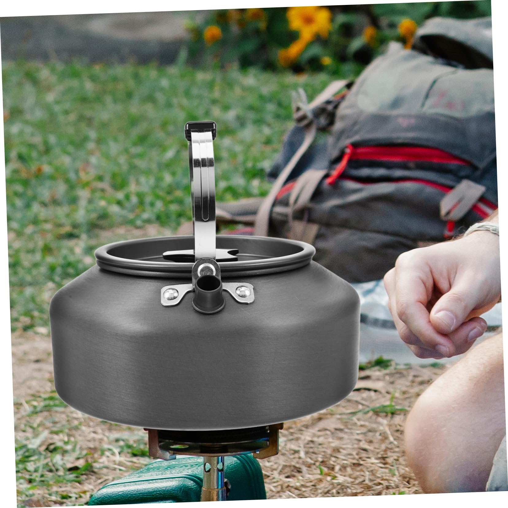Portabler Teekessel 1, 6l aus Aluminiumlegierung für Camping