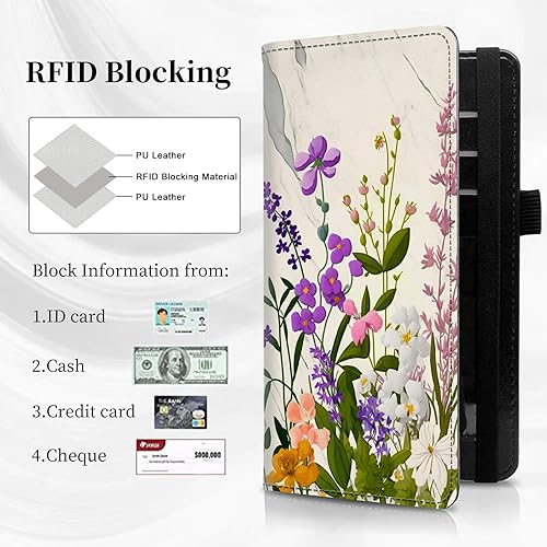 Vista 125 de Funda para chequera personal con diseño de tortuga marina verde, funda de piel sintética para hombres y mujeres, con ranuras para tarjetas, soporte