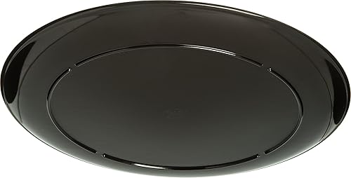 Miniatura 4 de Carlisle FoodService Products Epicure - Plato redondo de plástico, 18 pulgadas, grano de madera oscuro