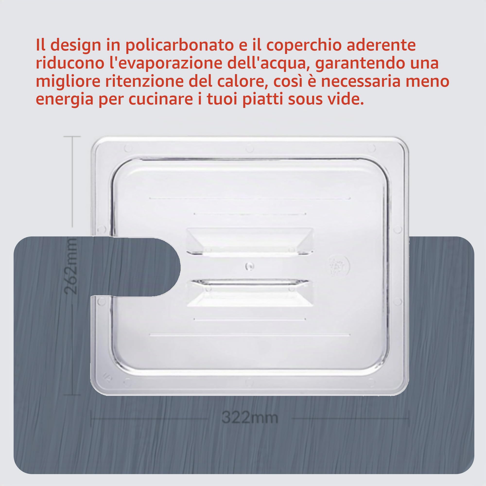 Sous Vide Tools Contenitore in Policarbonato Trasparente da 11.6 Litri — immagine 2 di 11
