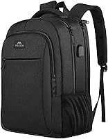 Vista 18 de MATEIN - Mochila de viaje para laptop, mochila empresarial antirrobo, delgada, resistente, puerto de carga USB, impermeable, para universidad o Gris