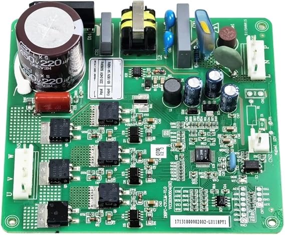 Compatible for Midea, LU118PY1 DBFC-CTCLM 17131000002002 Refrigerator Control Board Circuit PCB Replacement Control Board