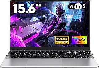 15.6 Pulgadas 2026 Laptop Processor i5-7Y54(1,2 a 3,2 GHz), RAM 16GB SSD 512GB Ordenador Pc Portatil Computadora, 5000Mah/1920x1080P/Webcam/WIFI 5/Ranura para Tarjeta TF