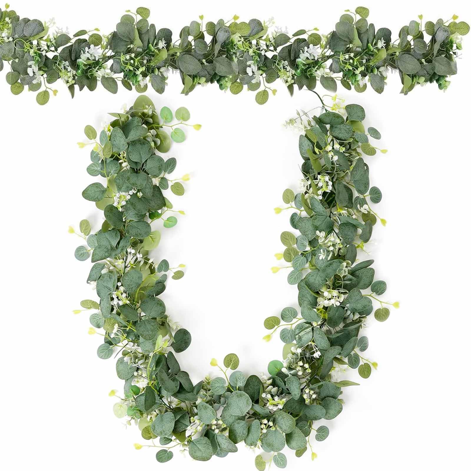 Guirlande d'eucalyptus artificielle sans entretien pour deco de balcon et sejour