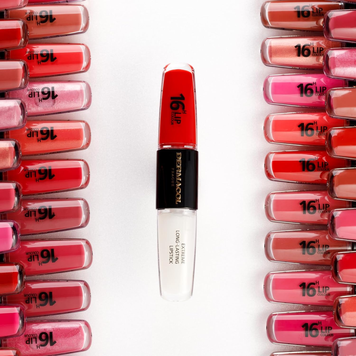 Dermacol NEW 16-Hour Lip Colour, Highly Pigmented Glossy Lip Stain, Two-Phase Lip Plumper Gloss, Kissproof Lip Makeup Products with Matte and Glitter Finish,n.3 - Image 5