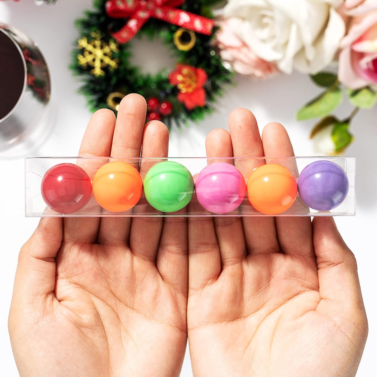 JCXPACK 36PCS Gumball Tubes Party Favor, Clear Gumball Boxes for 6, Gumball Candy Container image 4