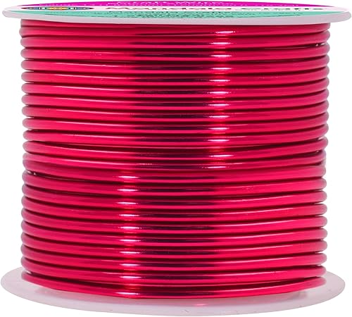 Vista 184 de Mandala Crafts Alambre de aluminio anodizado de calibre 8 para hacer joyas, alambre neutro flexible de color de 128 pies, flexible y flexible