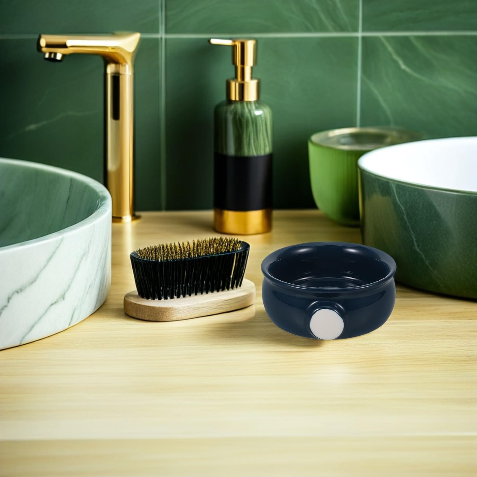 Ciotola Barba in Spirale Vassoio Per Sapone Barba Accessorio Per Rasatura