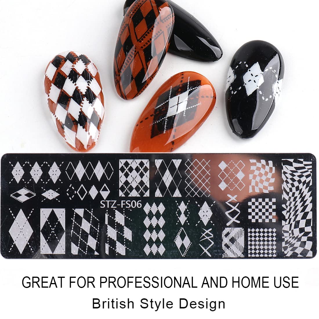 Nail Art Trilogy, Nail Template, Nail Art and Sealing Machine, Unique Snowflake e vari design a reticolo