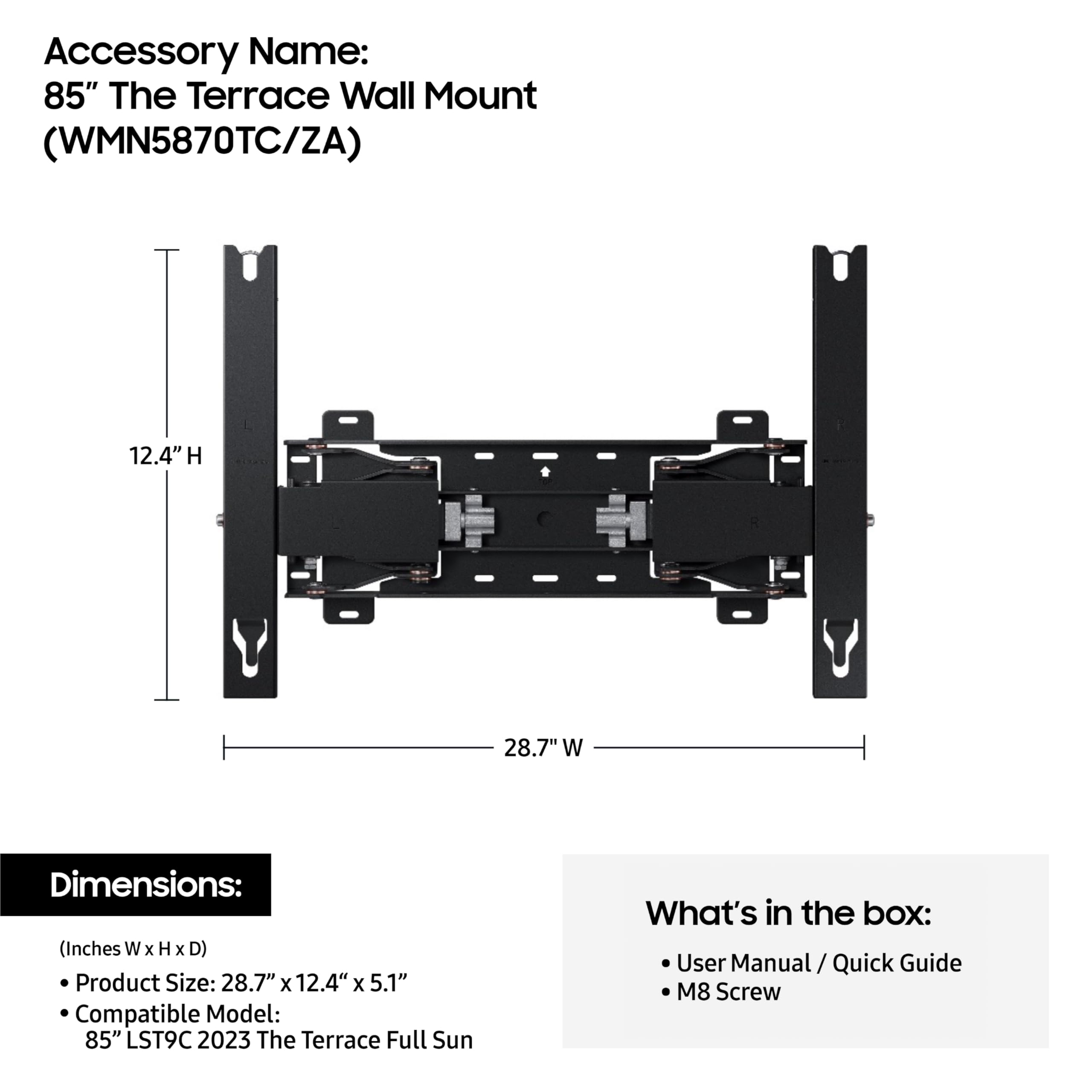 Amazon.com: Samsung 85-Inch The Terrace Outdoor Smart TV Wall