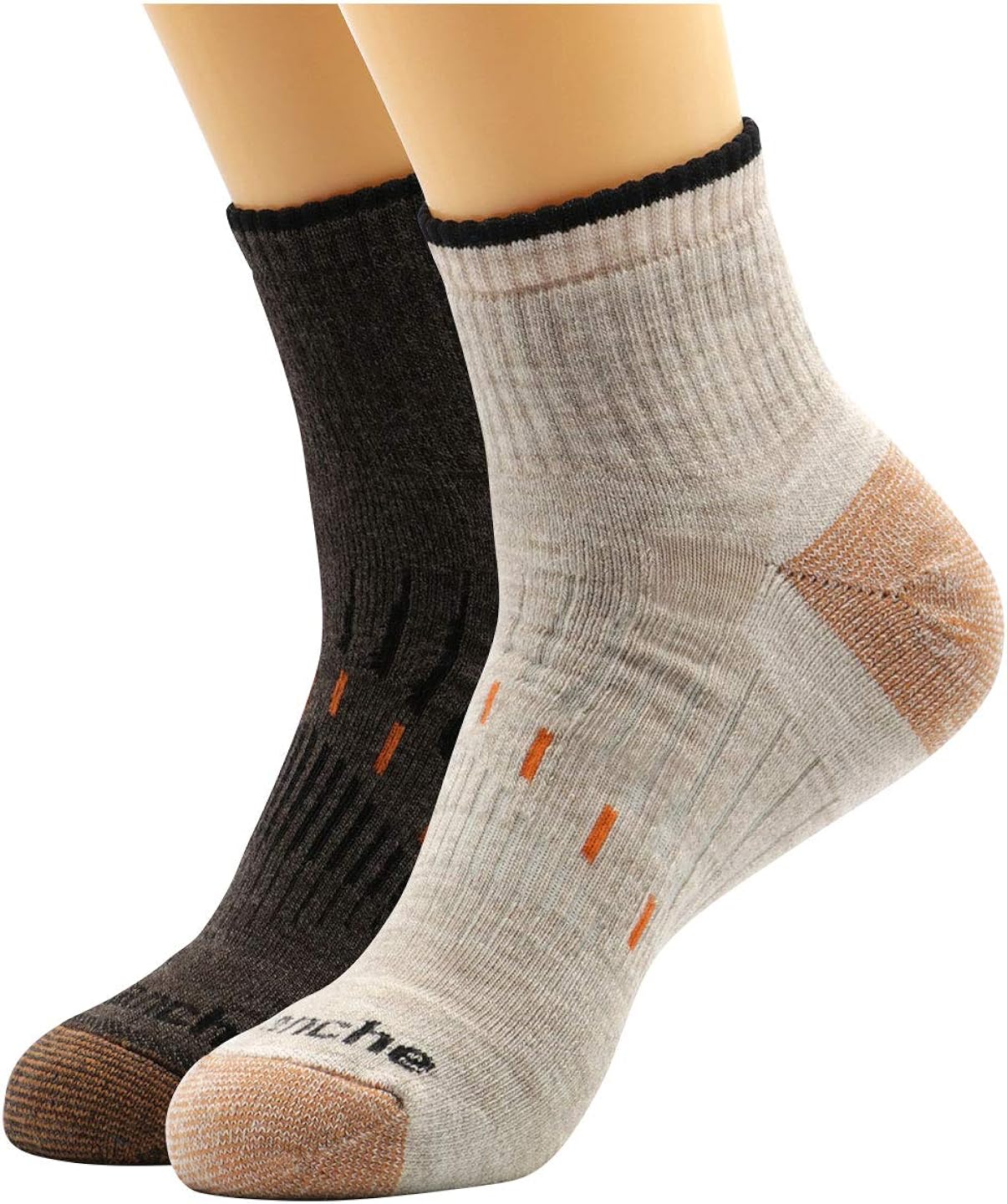Avalanche Men's Odor Resistant Copper Wool Blend Quarter Socks With