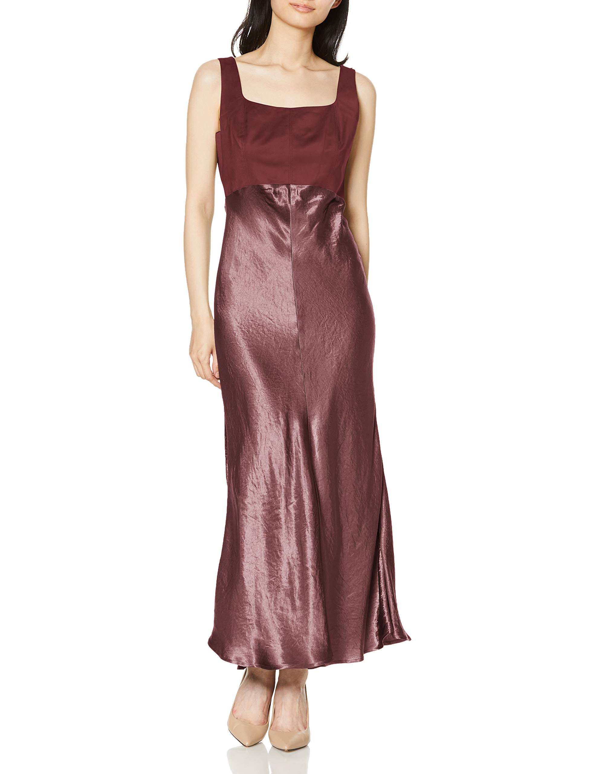 Amazon.co.jp: [フレイ アイディー] スエードコンビフレアードレス  