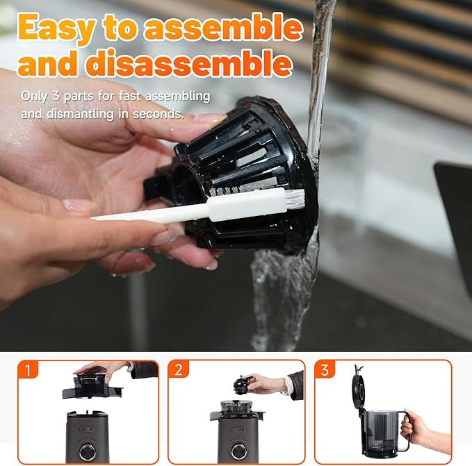 Extractor de Jugos Prensado en Frío Boca Ancha, Fácil Limpia miniatura 5