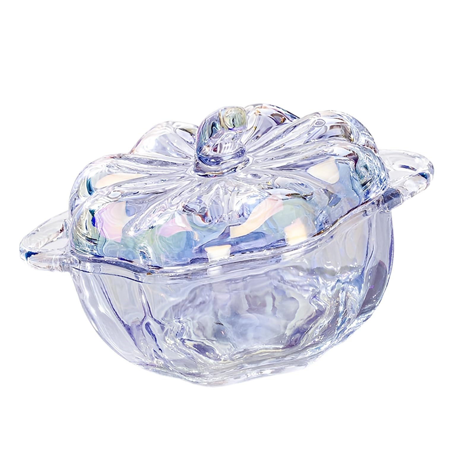 Shurhome Pumpkins Glass Storage Jar with Lid, Candy & Cookie Jars, Jewelry Box, Buffet & Biscuit Containers Decorative Candy Buffet Biscuit Containers