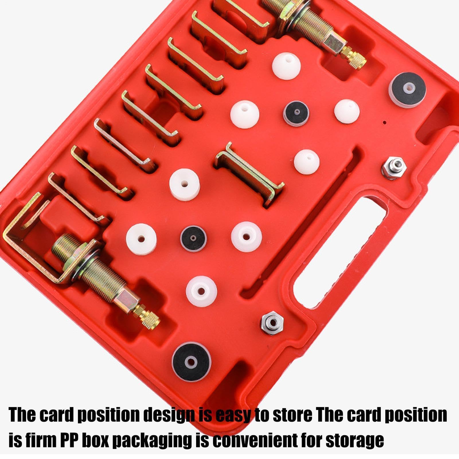 Detección Fugas Aire Acondicionado Auto – Herramientas Universales Reparación HVAC & Prueba Tapón | Tester Portátil Aluminio & Hierro Para Refrigeración Automotriz & Industrial | Set Completo Prueba P