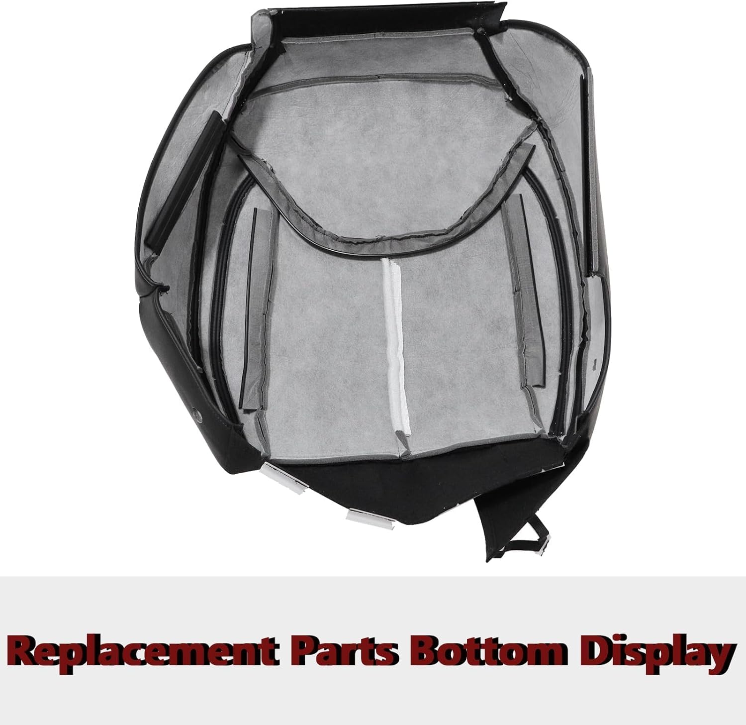 SecosAutoparts #X9 Black Front Driver Side Bottom Replacement Microfiber Leather Seat Cover Compatible with Jeep Wrangler Rubicon 2013 2014 2015 2016 2017