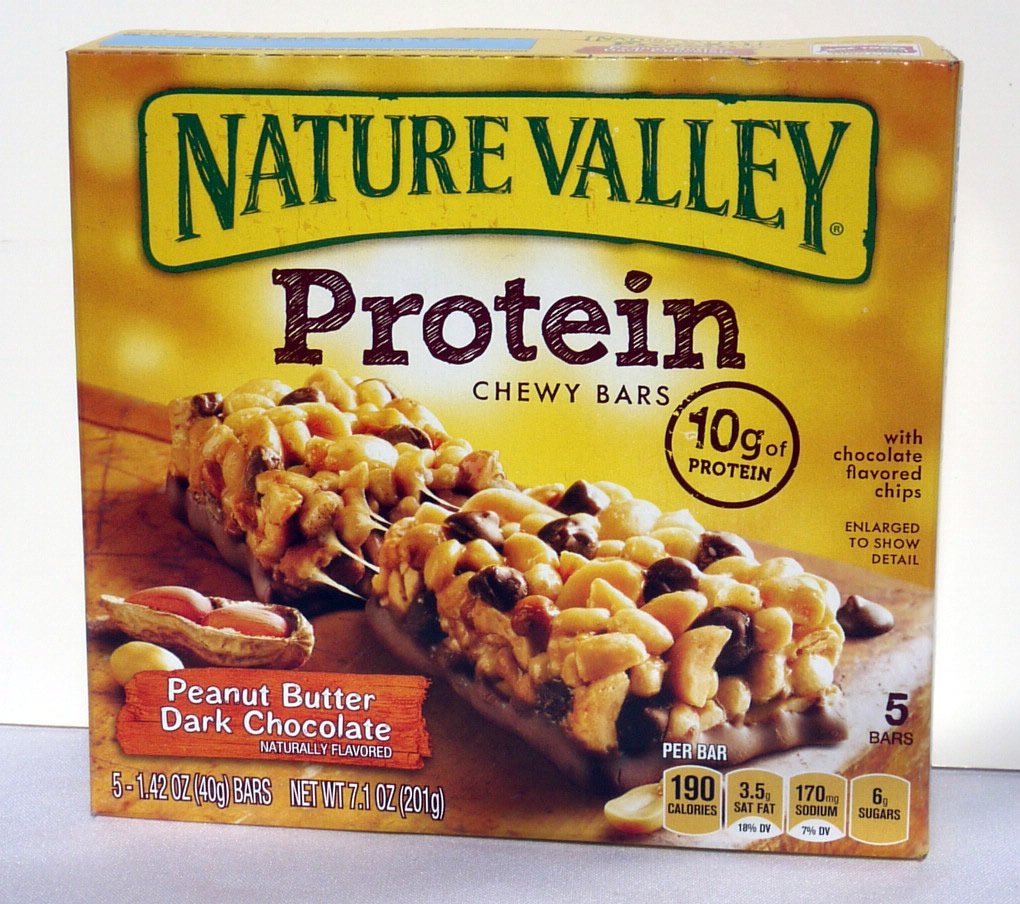 Nature Valley Protein Peanut Butter Dark Chocolate Chewy Bars (Pack of 5) (25 Bars)
