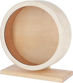 Kerbl Pet Hamsterlaufrad aus Holz, Ø 29cm, mit Korklauffläche, geschlossen; sicher, krallenschonend, geräuscharm, ideal für Hamster, andere Kleinnager