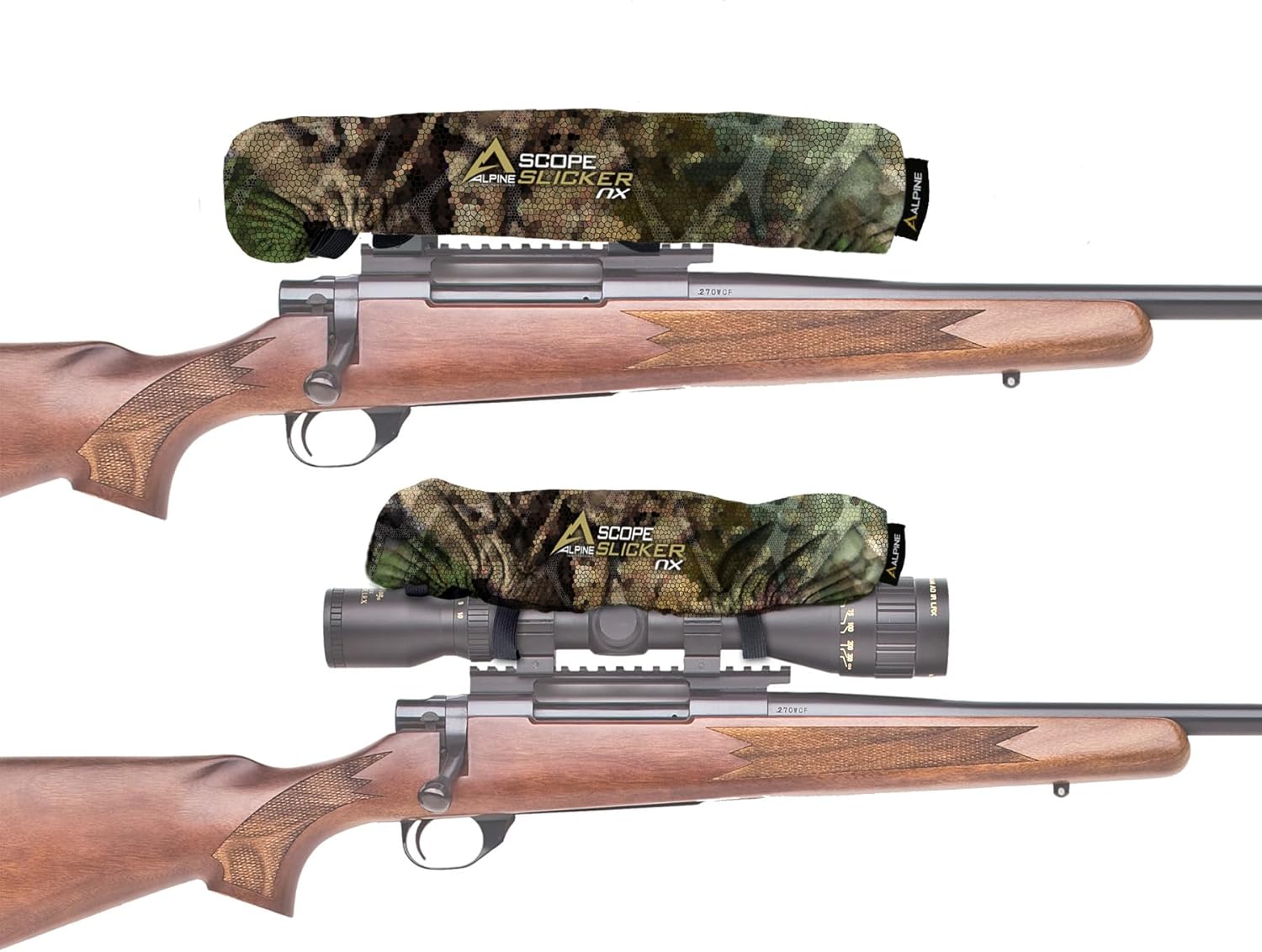 Alpine Innovations Slicker NX and NX2 Hunting Rifle Scope Cover | Sizes: Medium fits 12"- 17", Large fits 14"- 20"