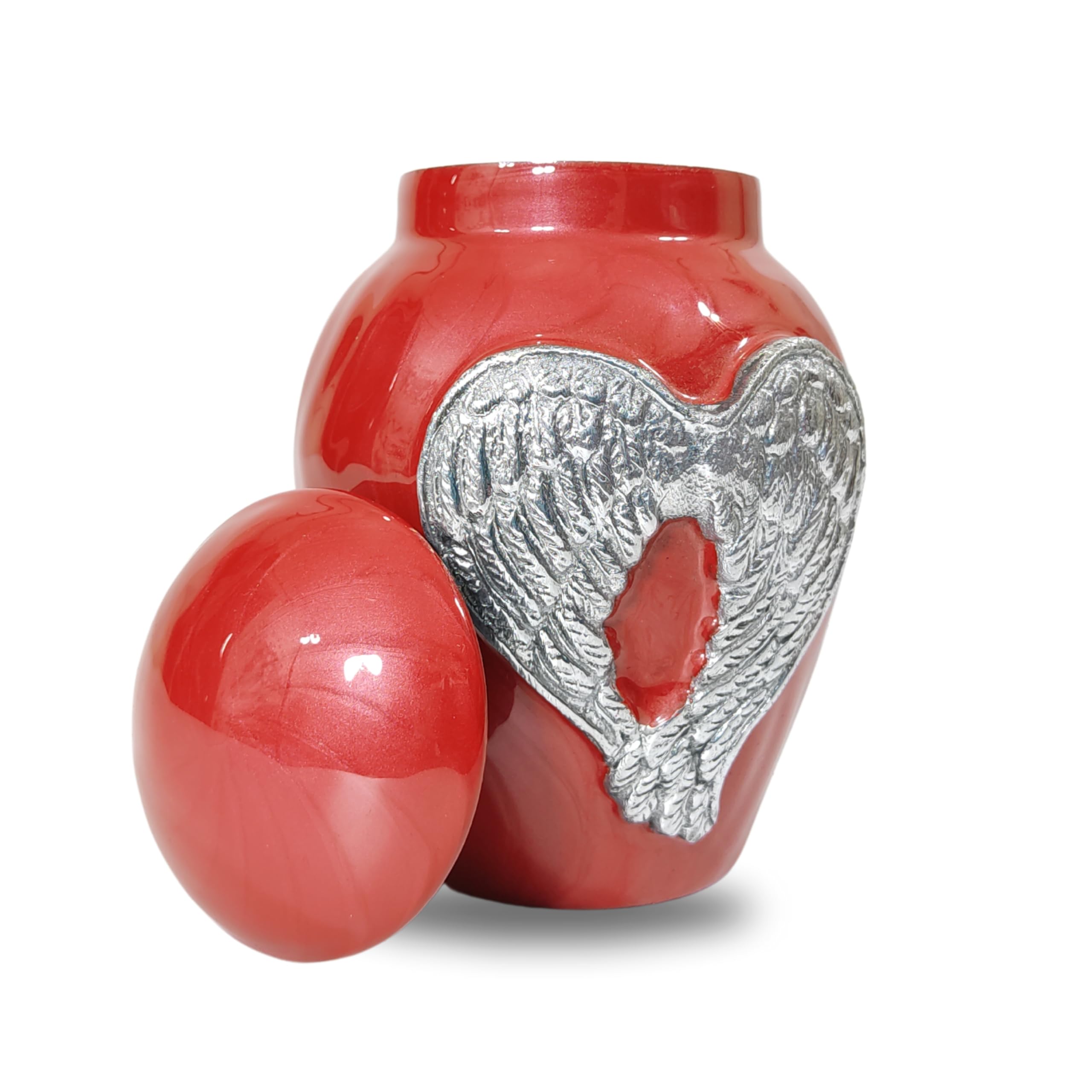 Amazon.co.jp: 赤い火葬骨壷 灰用 大人用 男性/女性 - 美しくユニーク  