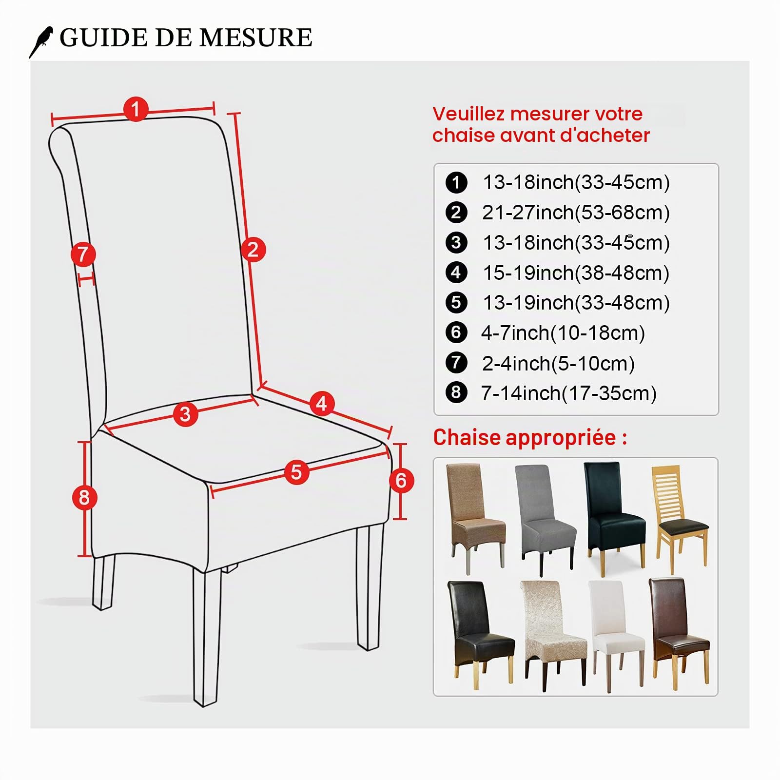 Lot de 6 housses de chaise de salle à manger XL en velours extensible pour chaise de mariage, fête, hôtel, restaurant, décoration d'intérieur (Camel)