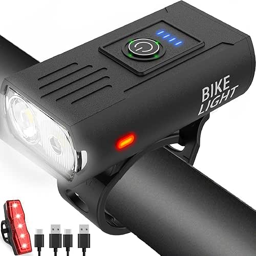 Victoper Bike Light, High Lumens Super Bright Bicycle Lite, 6+4