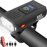 Victoper Bike Light&comma; High Lumens Super Bright Bicycle Lite&comma; 6&plus;4 Modes USB Rechargeable Bike Headlight & Taillight Set&comma; Waterproof Safety Bike Front & Rearlight for Road&comma; Mountain&comma; Night Riding