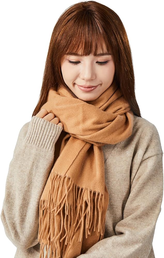 Amazon | [WEISHY] マフラー レディース カシミヤ 100％ ストール 大判
