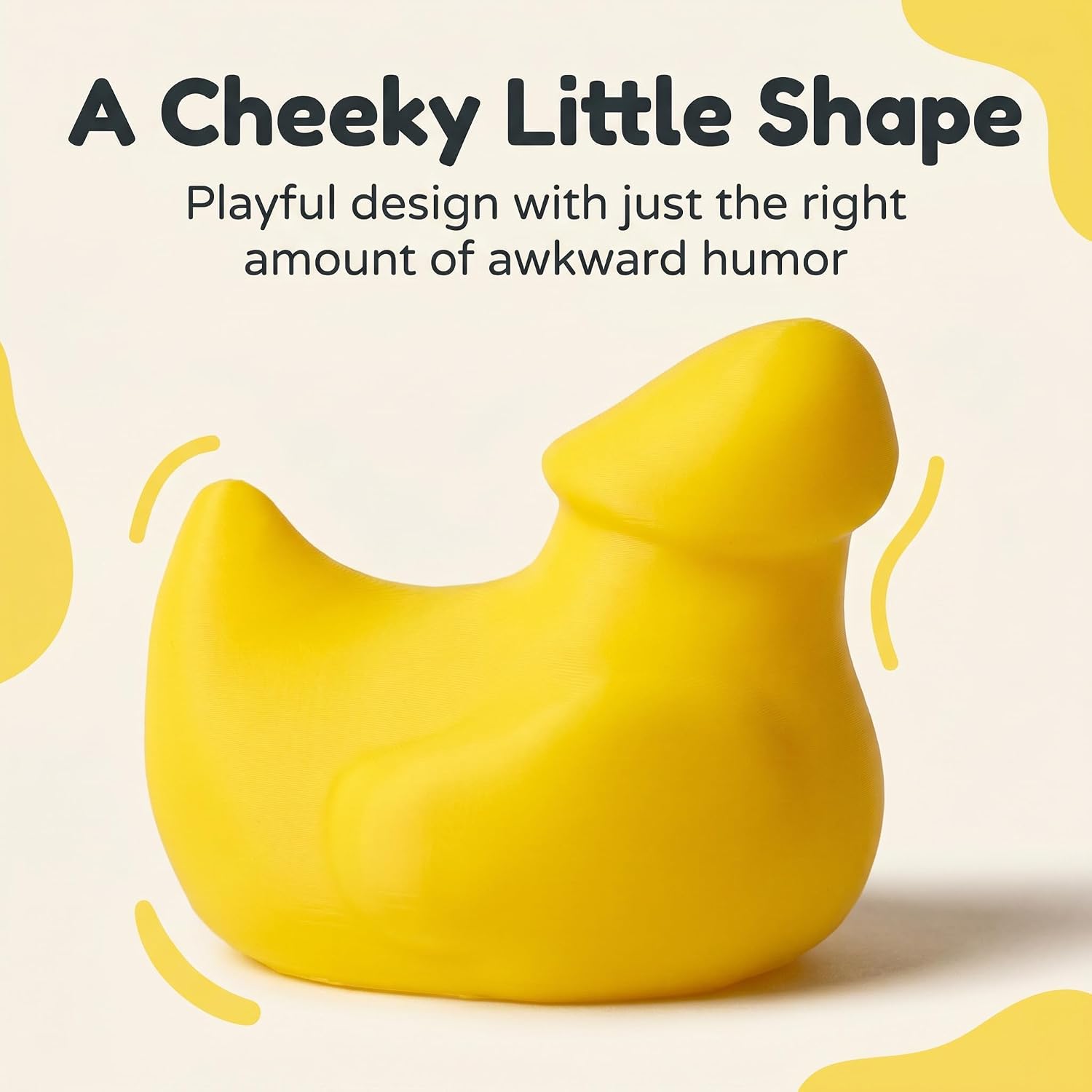 Funny Yellow Prank Duck, 3D Printed PLA Office Desk Decor, Novelty Gag Gift image 3