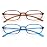 AQWANO 2 Pack Blue Light Blocking Computer Reading Glasses UV Protection Flexible TR90 Frame Lightweight Readers Glasses for Women Men +2.5