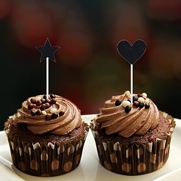 Happy 10th Birthday Tortendeko 10 Jahre Mädchen Kuchendeko 10. Geburtstag Schwarz Mit Herz Stern Ballon Glitter Cake Topper für 10 Geburtstag