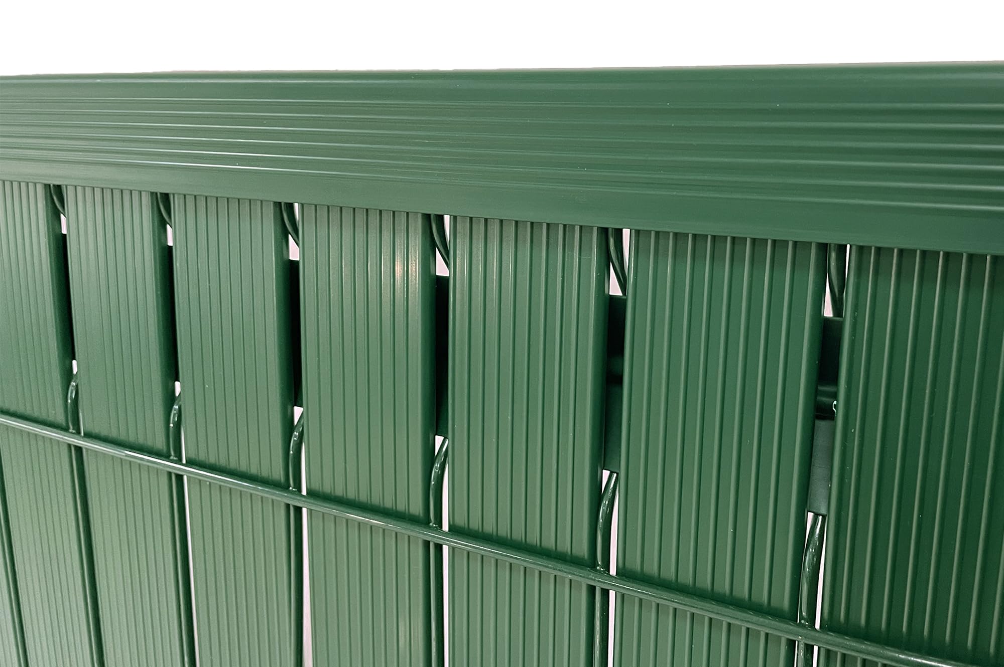 CASANOOV Lamelles Occultantes PVC CINTO 600x170 cm 6x1,7 m 10 m² Vert RAL6005 Brise Vue Grillage Rigide Occultation Jardin Résistant UV Haute Qualité Kit Complet 102 Lames 49 mm