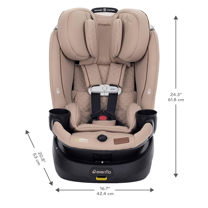 Silla para carro Evenflo Revolve360 Slim 2-en-1 giratoria miniatura 2