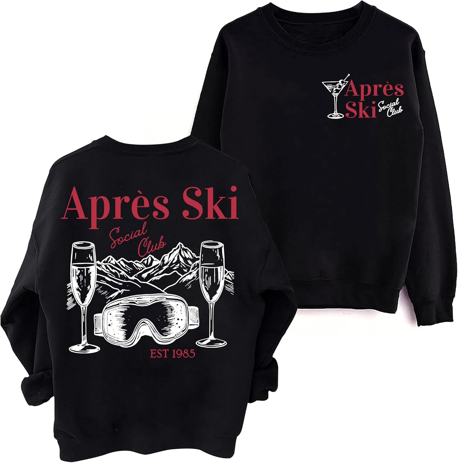 3 D G Apres Ski Club Sweater, Apres Ski Club Sweatshirt Funny Skiing Sweater For Women Men
