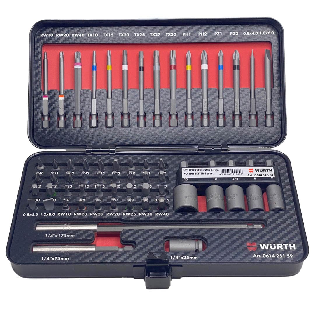 Würth Zebra Bit-Sortiment Bitbox-Satz 59-teilig