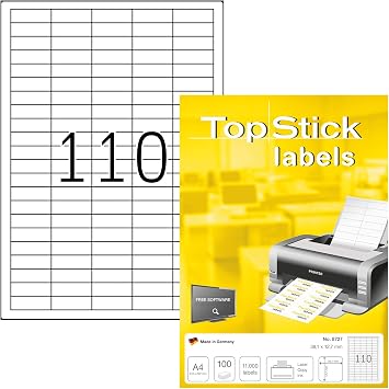 TopStick 8780 Universal Labels Universal Labels 38,1 x 12,7 mm