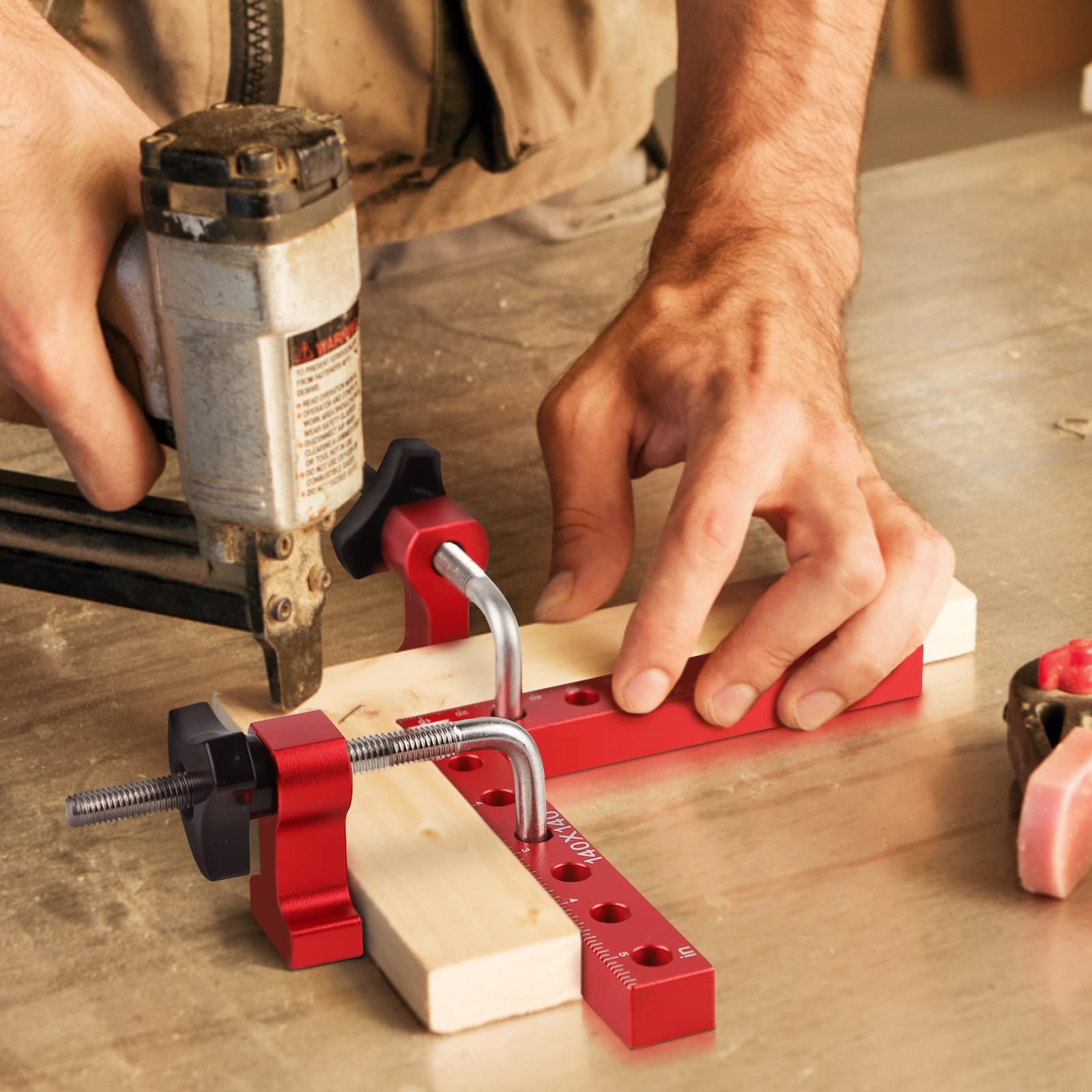 Morsetti Angolari 90 Gradi Per Legno - 4 Pezzi In Alluminio Per Cornici E Mobili - Foto 8