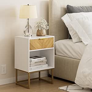 HEYZOEY Extra Large Bedside Table Boho Bedside Cabinet Modern ...