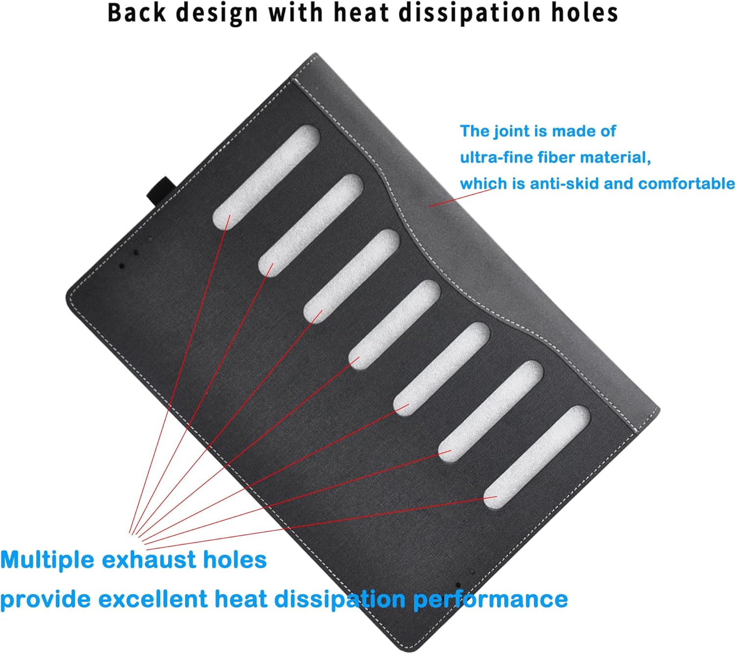 2024 New Laptop Case Cover for 14-inch Samsung Galaxy Book4 Pro Compatible with 14'' Samsung Galaxy Book3 Pro,2 in 1 PU Leather Notebook PC Bag Shell Sleeve Accessory (Dark Grey)