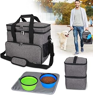 Teamoy Travel Bag for Dog Gear - Travel Bag for Pet Food, Treats, Toys and Other Essentials - Ideal for Travel, Camping or Day Trips product image