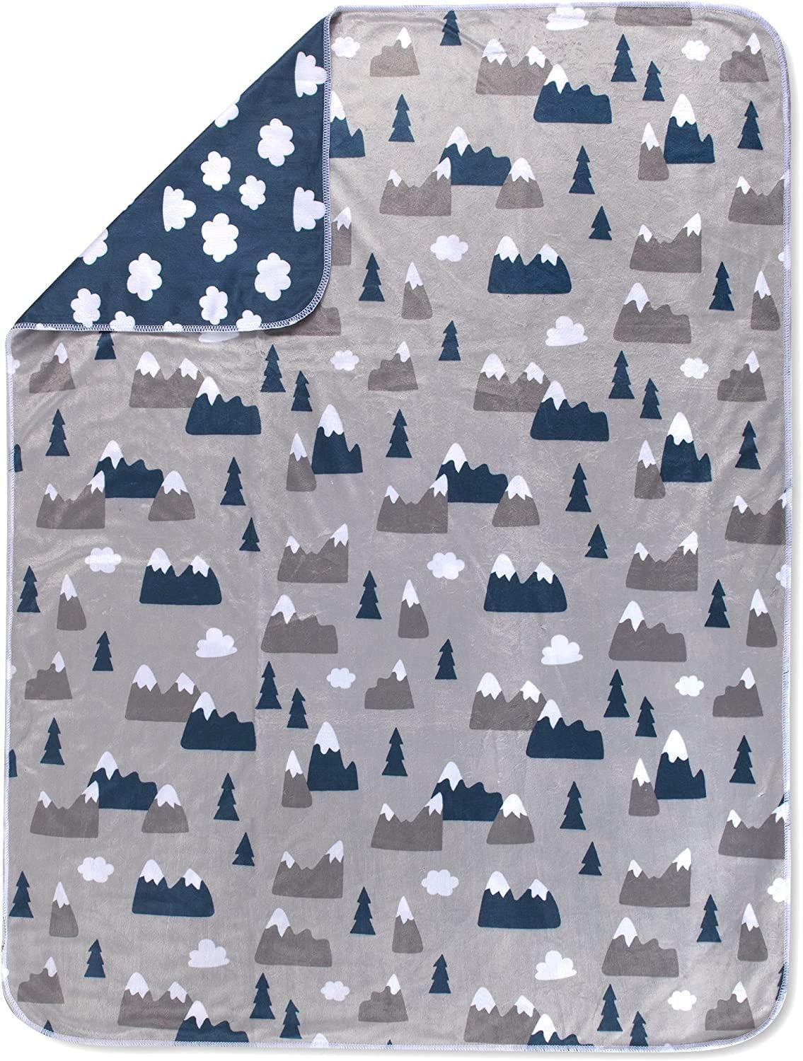 Baby Essentials Sherpa Fleece Baby Blanket 35x30 – Super Soft, Warm Reversible Baby Blankets for Newborns, Infants, Toddlers, and Nursery - Image 2