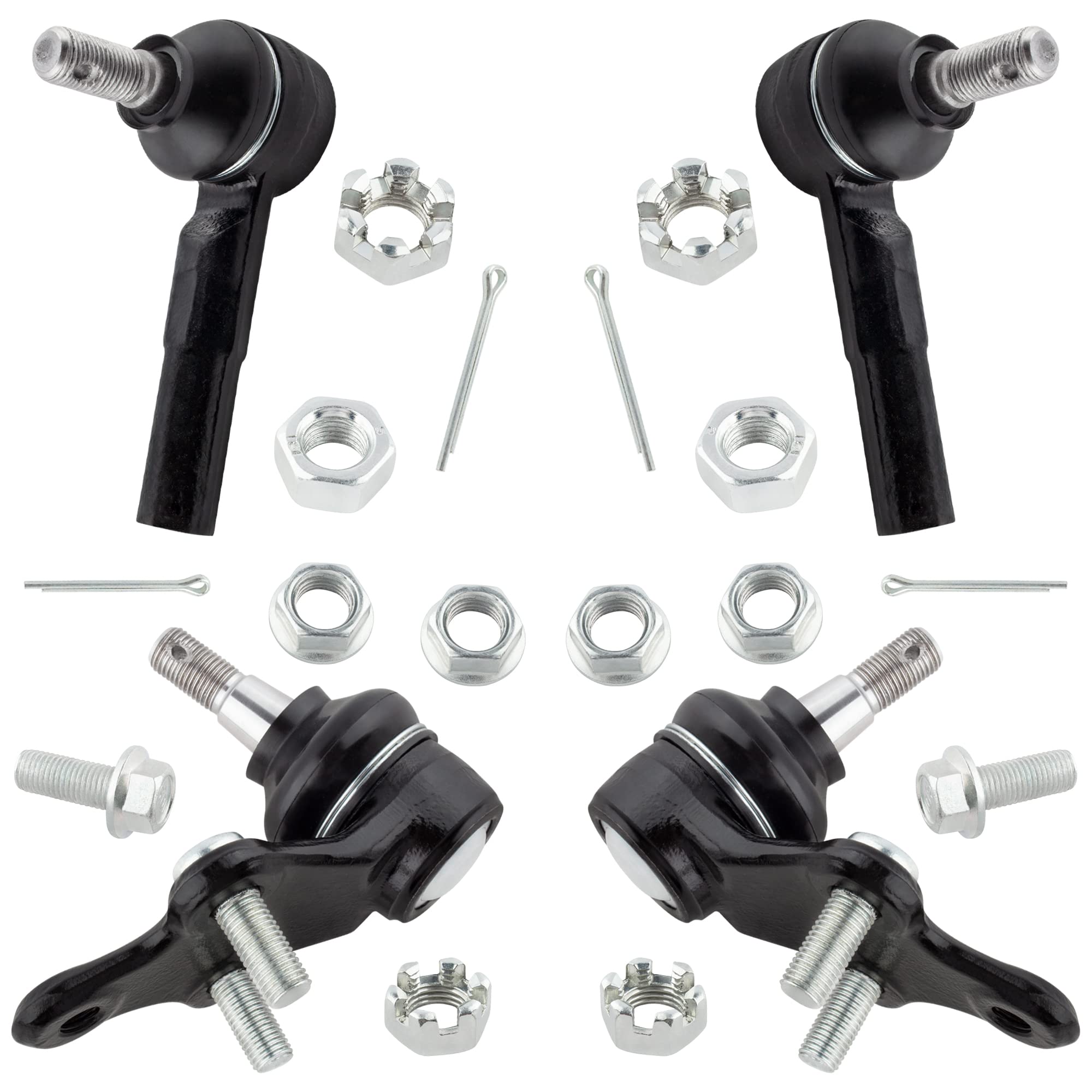 Amazon.com: BOXI 4pcs Front Lower Ball joints Outer Tie Rods Fit