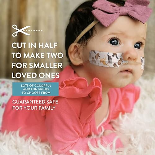 Miniatura 8 de Cinta adhesiva precortada para tubo de oxígeno o nasogástrico (10 unidades)