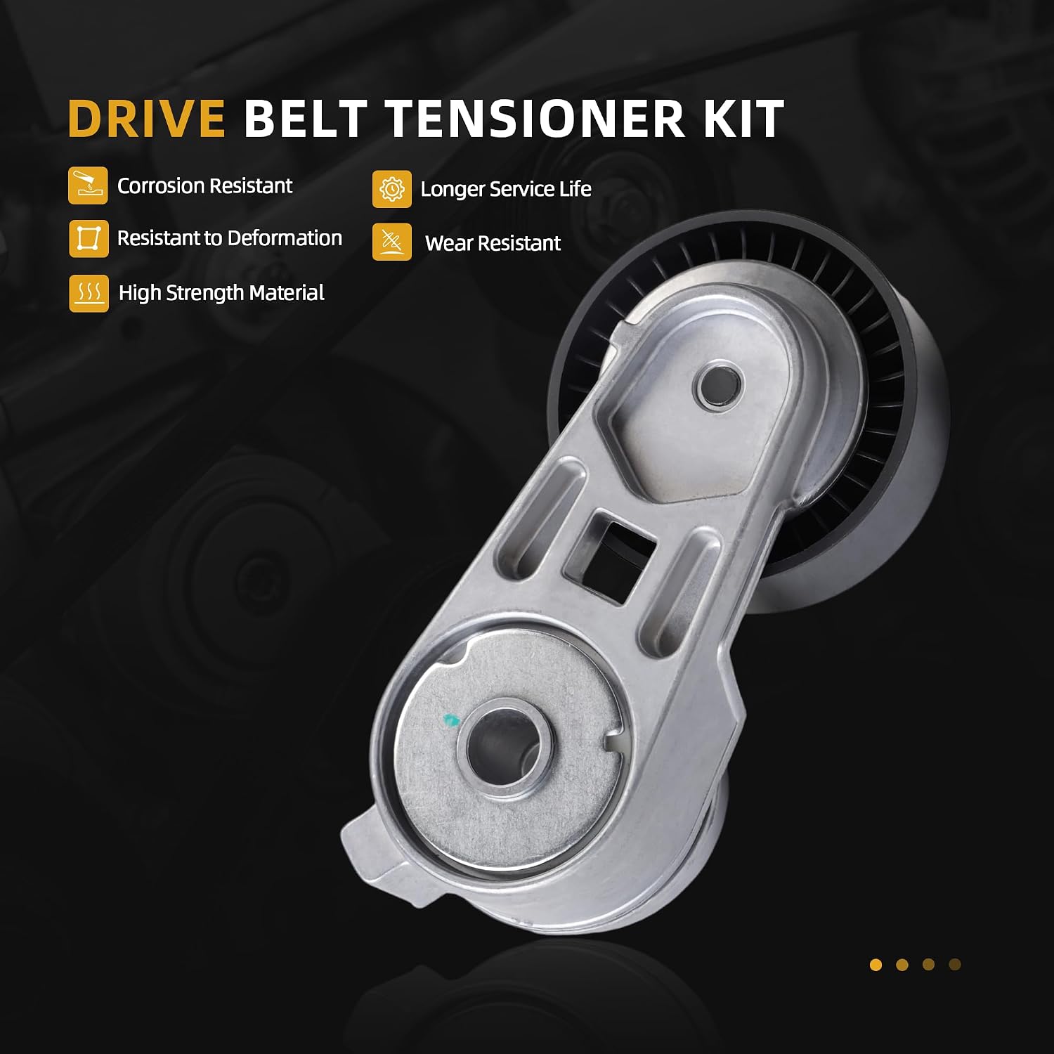 Serpentine Belt Tensioner Idler Pulley Kit #90K-38163 38163 38043
