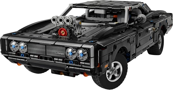LEGO Technic Fast and Furious Dodge Charger R/T Araba 42231 - Yetişkinler için Kompresörlü V8 Motor İçeren Koleksiyonluk Dekoratif Model Yapım Seti, Filmin Hayranları için Hediye Fikri (1516 Parça)