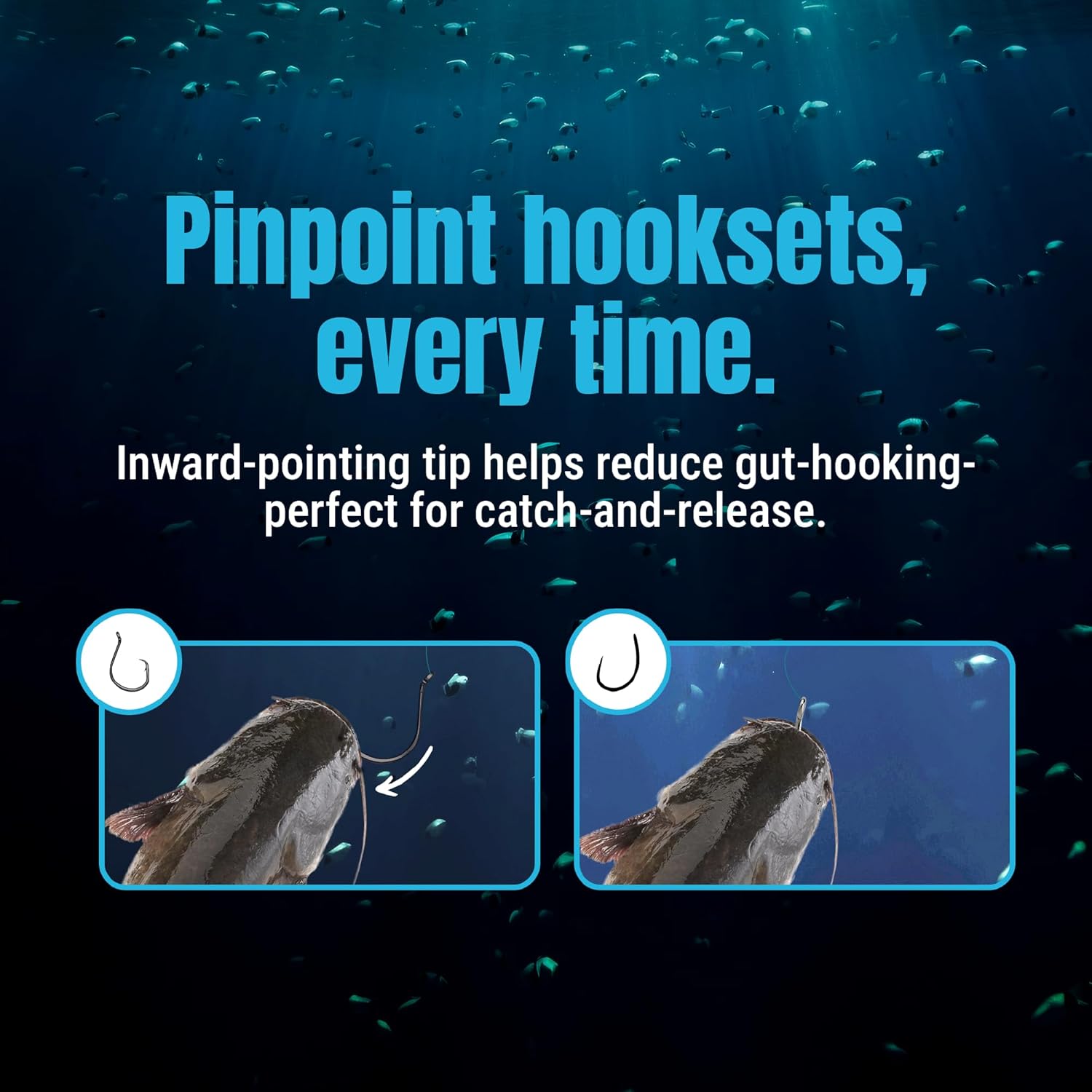React Tale Heavyweight Catfish Hooks - Super and Offset Fishing