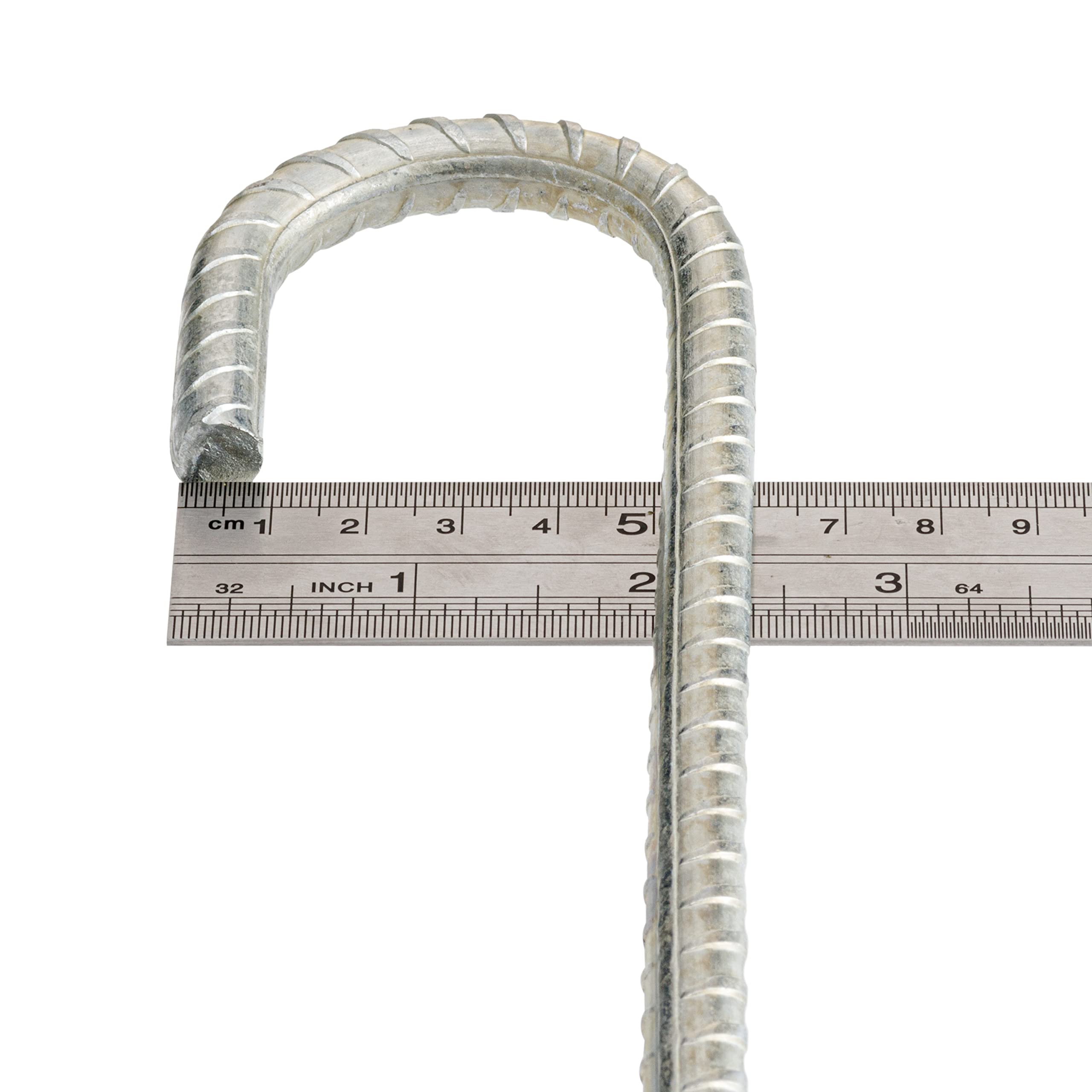 Lot de 8 piquets de tente robustes en acier galvanisé pour sol dur – 30,5 cm – Piquets d'armature en métal pour tente, trampoline, tonnelle – 10 mm d'épaisseur – Piquets d'ancrage en métal J